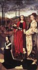 Hugo Van Der Goes Wall Art - Sts. Margaret and Mary Magdalene with Maria Portinari